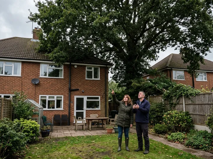 AI receptionist capturing tree surgery quote details