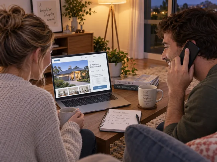Evening property buyer enquiry call being handled by AI virtual receptionist