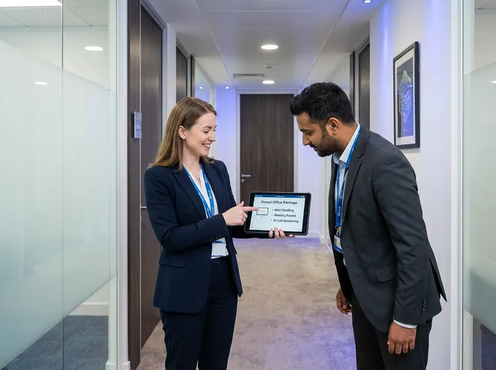 Virtual office provider offering AI answering as a premium add-on