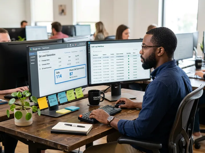 Digital agency proving PPC campaign ROI with AI call answering data