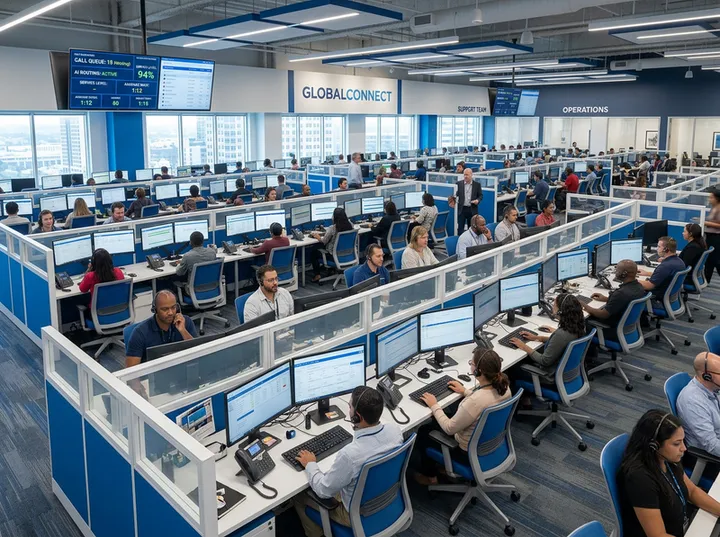 Call centre scaling with AI answering to handle more clients