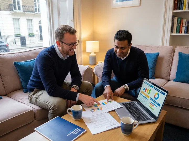 MSP account manager presenting call data in quarterly business review