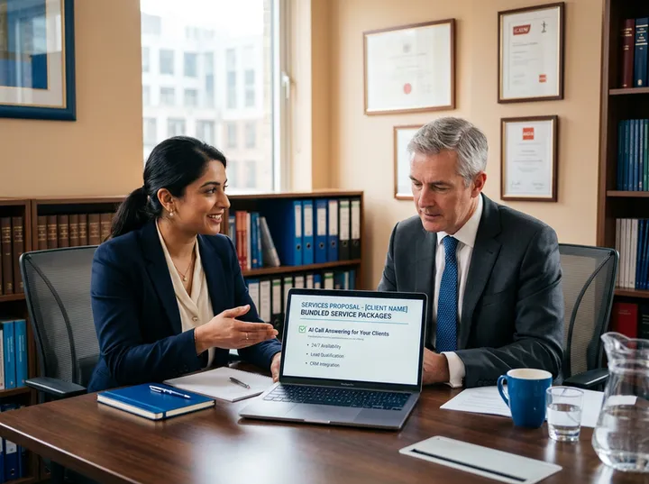 Accountancy practice recommending AI answering to small business clients