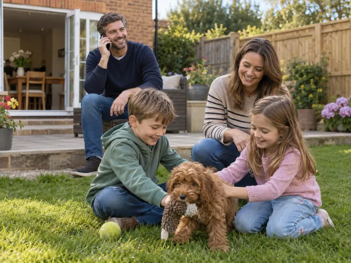 AI receptionist handling new puppy registration call