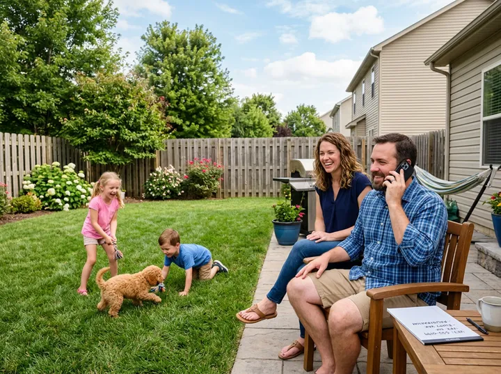 AI receptionist handling new puppy registration call at veterinary clinic