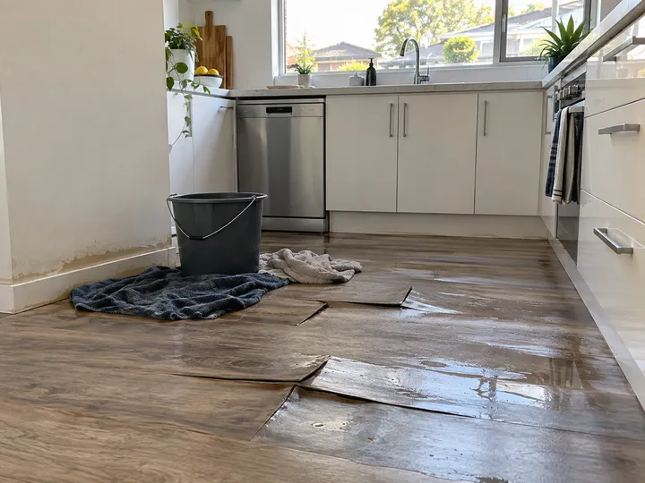 Water damage flooring call being handled by AI answering service