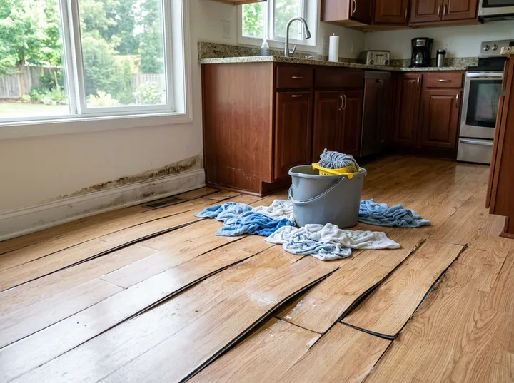 Water damage flooring call being handled by AI answering service